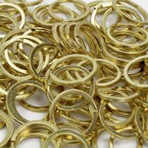Argola Italiana 35mm A Níquel Dourada Sem Corrente Com 1000 Unidades