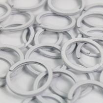 Argola Italiana 35mm Branca Para Chaveiro Artesanato Com 50 Unidades