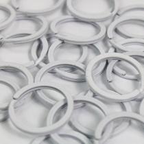 Argola Italiana 35mm Branca Para Chaveiro Artesanato Com 50 Unidades