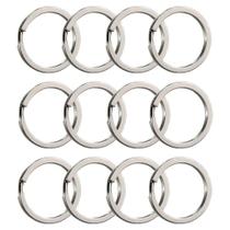 Argola Italiana Banhada a Níquel 35mm Para Chaveiros 50 Unidades