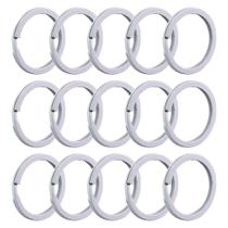 Argola Italiana Branca 28mm Com 50 Unidades Para Artesanato Lembrancinha