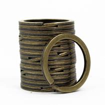 Argola Italiana Ouro Velho 28mm Reforçada Banhada Níquel Com 100 Peças Argola Italiana Ouro Velho 28mm Reforçada Banhada Níquel Com 100 Peças