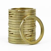 Argola Italiana Resistente Banho Níquel Dourado 28mm Com 100 Unidades Argola Italiana Resistente Banho Níquel Dourado 28mm Com 100 Unidades