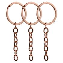 Argola Italiana Rose Gold 32mm Com Corrente 10 Unidades