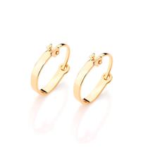 Argola lisa infantil folheada a ouro Cód. 520293