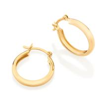 Argola Lisa Rommanel Banhada A Ouro 18k Linda Feminina Dourada Não Causa Alergia 520901