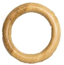 Argola Madeira Cerejeira 01 - 4.60cm pct 12 unid.