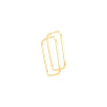 Argola Ouro 18K Quadrada 2,2CM - AU11530 Argola Ouro 18K Quadrada 2,2CM - AU11530