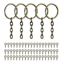 Argola Ouro Velho 23mm Com Mini Gancho Pitão Rosqueável Com 500 Peças