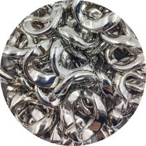 Argola Oval Gaia 31x34mm Níquel Biju 30pçs 105g Artesanato