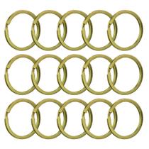 Argola Para Chaveiro 28mm Dourada Resistente 50 Unidades