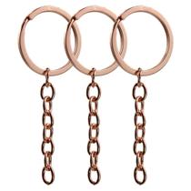 Argola Para Chaveiro Grossa Rose Gold 32mm 100 Unidades