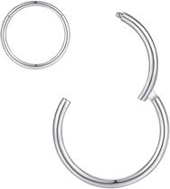 Argola Piercing Titânio G23 Clicker Ouro PVD 6mm ou 8mm Cor:DouradoTamanho:6mm (P)