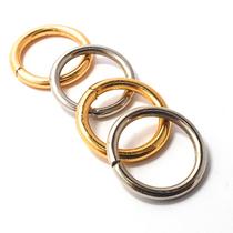 Argola Prata Para Bolsas Banho Cataforético 10 Unid 30 mm