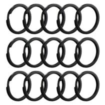 Argola Preta Italiana 28mm Para Artesanato Lembrancinha Chaveiro 50 Unidades Argola Preta Italiana 28mm Para Artesanato Lembrancinha Chaveiro 50 Unidades