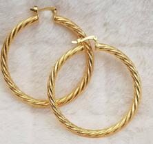 Argola Redonda Dourada
