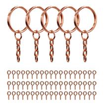 Argola Reforçada Rose Gold 23mm Com Mini Pitão Rosqueável 9mm - 300 Peças