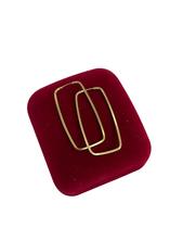 Argola Retangular 1mm 3,5cm