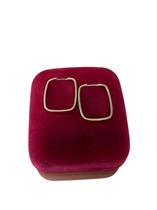 Argola Retangular 2mm 2cm Ouro 18k