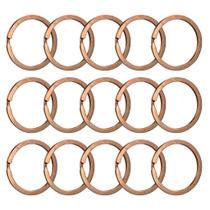 Argola Sem Corrente Para Chaveiro Artesanato 28mm Rose Gold 50 Peças
