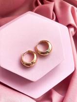 Argola Semijoia Abaulada Argola Semijoia Abaulada