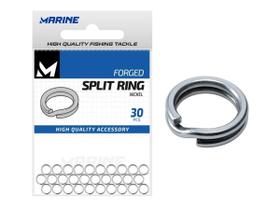 Argola Split Ring Forged Marine Nº 8 (0,8mm) Nickel - 30 Peças