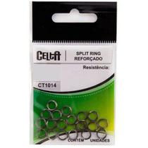 Argola Split Ring Reforçado Celta CT1014 Nº07 38lb Cartela com 20un