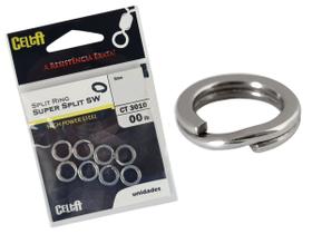Argola Super Split Ring-SW Celta Nº 7 61lb / 27,6kg - 10 Peças