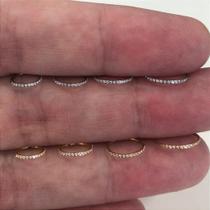 ARGOLA TITÂNIO NARIZ BASIC COM CRISTAIS CLICKER - 0,8mm