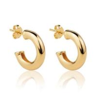 Argola Tubo Chloe Banhado a Ouro (SEMIJOIA) Argola Tubo Chloe Banhado a Ouro (SEMIJOIA)