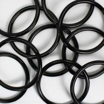 Argolas 10,5cm Plástico Preto Multiuso Para Artesanato Com 50 Unidades