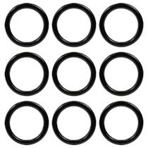 Argolas Anéis Plásticos 5cm Preto Para Artesanato Multiuso - 100 Peças
