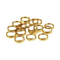 Argolas De Aço Inoxidável 50-100pcs 6-12mm Conectores De Laços Duplos Para Fazer Joias DIY Chaveiro