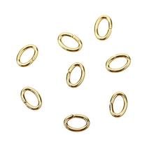Argolas De Aço Inoxidável Ovaladas 100pcs 3x4/4x6/6x8mm Conectores Para Colares E Pulseiras DIY