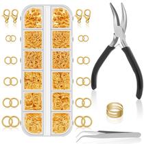 Argolas de Salto Anezus 1200 peças - Kit de Joias Dourado Argolas de Salto Anezus 1200 peças - Kit de Joias Dourado