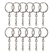 Argolas para chaveiro 23mm com corrente 5 elos 1000 unidades