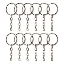 Argolas para chaveiro 23mm com corrente 5 elos 1000 unidades