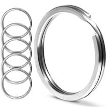 Argolas para Chaves CREST 5 peças 25 mm em Aço Inoxidável 316L Argolas para Chaves CREST 5 peças 25 mm em Aço Inoxidável 316L