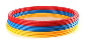 Argolas para circuito de agilidade e treino funcional - kit 08 pçs