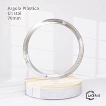 Argolas Ritas Cristal Plásticas 70mm com 6 unidades