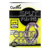 Argolas Split Ring O-Pass Em Aço Inox Nº 7 - 80Lb