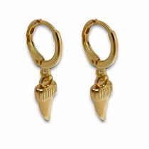 Argolinha de Encaixe Dente de Sabre Banhada a Ouro 18k