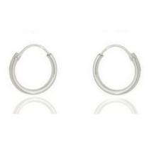 Argolinha lisa prata925 10mm