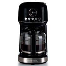 Ariete 1396, Cafeteira Americana Moderna Preta, 900 W, Jarra para 15 xicaras, Programável com Display LCD, Filtro Lavável - 127V