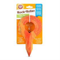 Arm &amp Hammer Rock-N-Roller Brinquedo de mastigação dental recheado para cães para bola de tênis - Melhores brinquedos de mastigação de cachorro para mastigadores resistentes - Reduz placa &amp Tártaro Acúmulo- Brinquedos para Cães, Brinquedo
