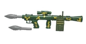 Arma de brinquedo arminha plástica lança granada canhão lança dardos militar guerra - JR