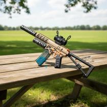 Arma De Gel Elétrico Com 5.000 Bolinhas Marrom claro Arma De Gel Elétrico Com 5.000 Bolinhas Marrom claro