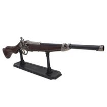 Arma Decorativa Mosquete Com Cabo Em Madeira e Suporte 71cm