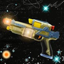 arma espacial eletronica brinquedo infantil com som e luzes projetor presente menino diversão