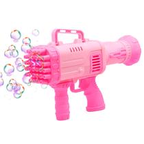 Arma Lança Bolha Automática Infantil Brinquedo Bazuka De Sabão Com 32 Furos Divertida Arma Lança Bolha Automática Infantil Brinquedo Bazuka De Sabão Com 32 Furos Divertida